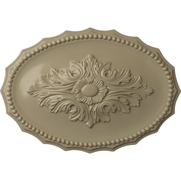 Ekena Millwork Oxford Ceiling Medallion, Hand-Painted Gobi Desert, 16 7/8"W x 11 3/4"H x 1 1/2"P CM16OXGDF - main